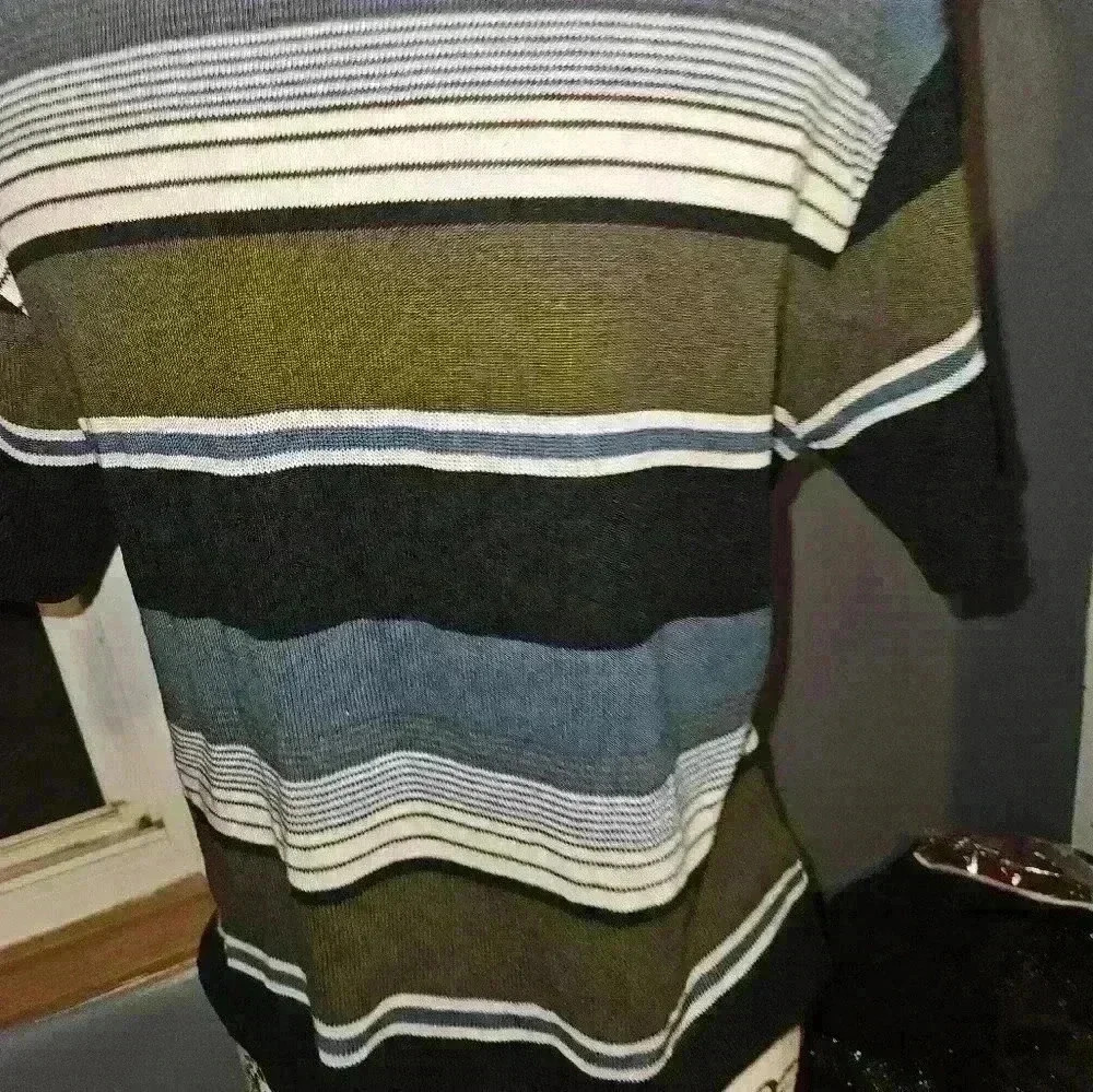 Kathy Ireland Womans Button Up Knit Top Size L - Picture 7 of 10